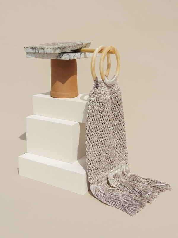 Sac Maya à franges - Beige